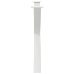 Pieds de table à manger en forme de X, 2 pièces, blanc, 90 x (72-73) cm, acier 