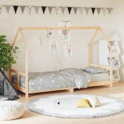 Cadre de lit pour enfants 80x200 cm bois de pin massif 