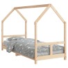 Cadre de lit pour enfants 80x200 cm bois de pin massif 