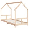 Cadre de lit pour enfants 80x200 cm bois de pin massif 
