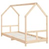 Cadre de lit pour enfants 80x200 cm bois de pin massif 