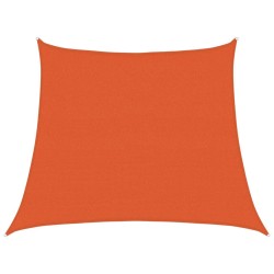 Voile d'ombrage 160 g/m² trapèze orange 3/4x3 m PEHD 