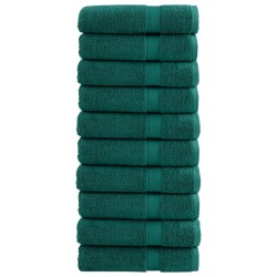 Serviettes de douche de qualité supérieure SOLUND 10 pcs vert 