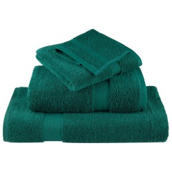 Serviettes de douche de qualité supérieure SOLUND 10 pcs vert 