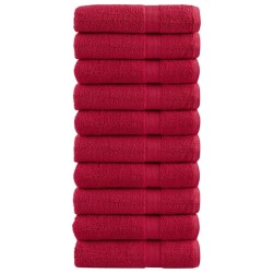 Serviettes de douche de qualité supérieure SOLUND 10 pcs rouge 