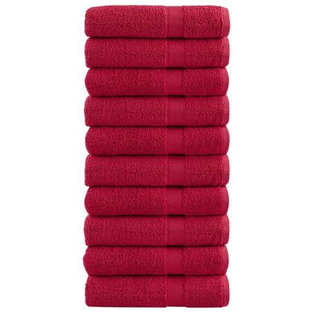 Serviettes de douche de qualité supérieure SOLUND 10 pcs rouge 
