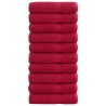 Serviettes de douche de qualité supérieure SOLUND 10 pcs rouge 