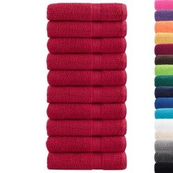 Serviettes de douche de qualité supérieure SOLUND 10 pcs rouge 