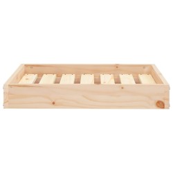 Lit pour chien 61,5x49x9 cm Bois de pin solide 