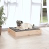 Lit pour chien 61,5x49x9 cm Bois de pin solide 
