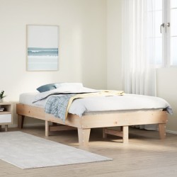Cadre de lit sans matelas 120x190 cm bois de pin massif 