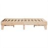 Cadre de lit sans matelas 120x190 cm bois de pin massif 