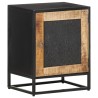 Table de chevet 40x30x50 cm Bois de manguier brut 