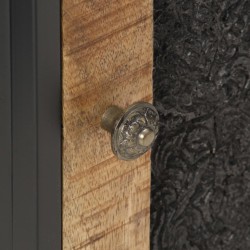 Table de chevet 40x30x50 cm Bois de manguier brut 