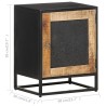 Table de chevet 40x30x50 cm Bois de manguier brut 