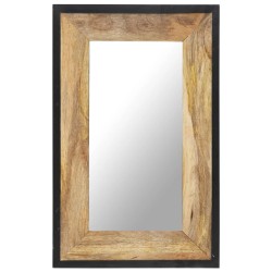 Miroir 80x50 cm Bois de manguier massif 