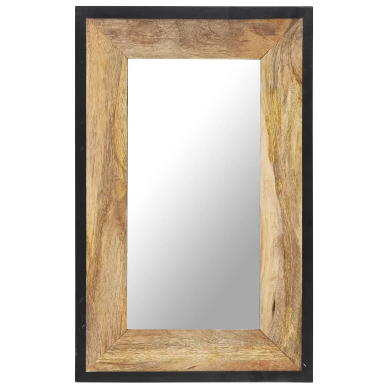 Miroir 80x50 cm Bois de manguier massif 