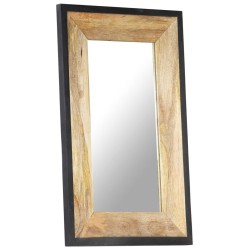 Miroir 80x50 cm Bois de manguier massif 