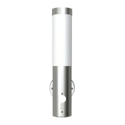 Applique murale extérieure avec capteur de mouvement inox 