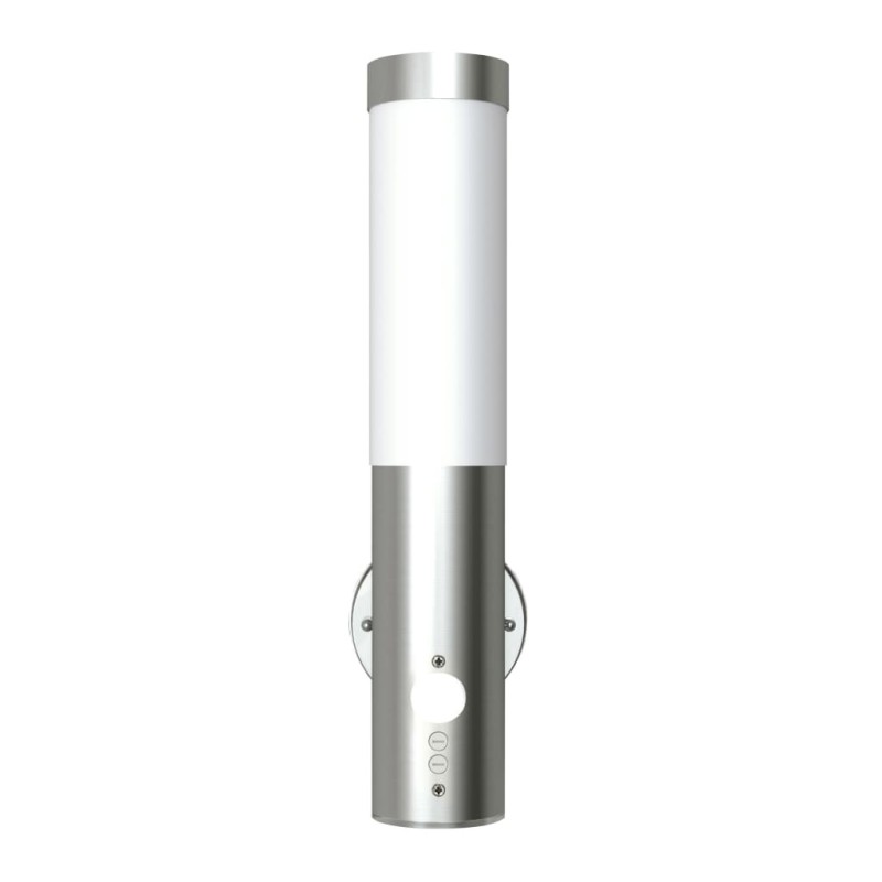 Applique murale extérieure avec capteur de mouvement inox 