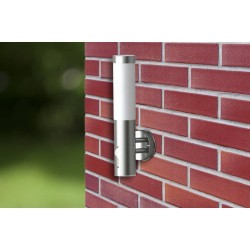 Applique murale extérieure avec capteur de mouvement inox 