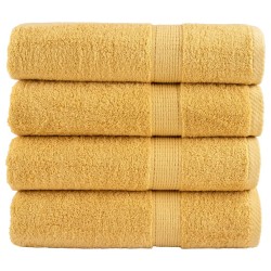Essuie-mains de qualité supérieure SOLUND 4 pcs doré 600 g/m² 