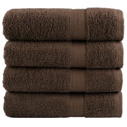 Essuie-mains de qualité supérieure SOLUND 4 pcs marron 600 g/m² 