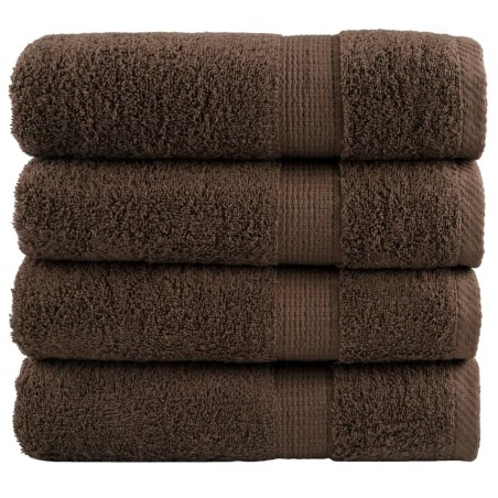 Essuie-mains de qualité supérieure SOLUND 4 pcs marron 600 g/m² 
