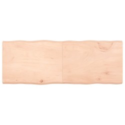 Dessus de table bois massif non traité bordure assortie 