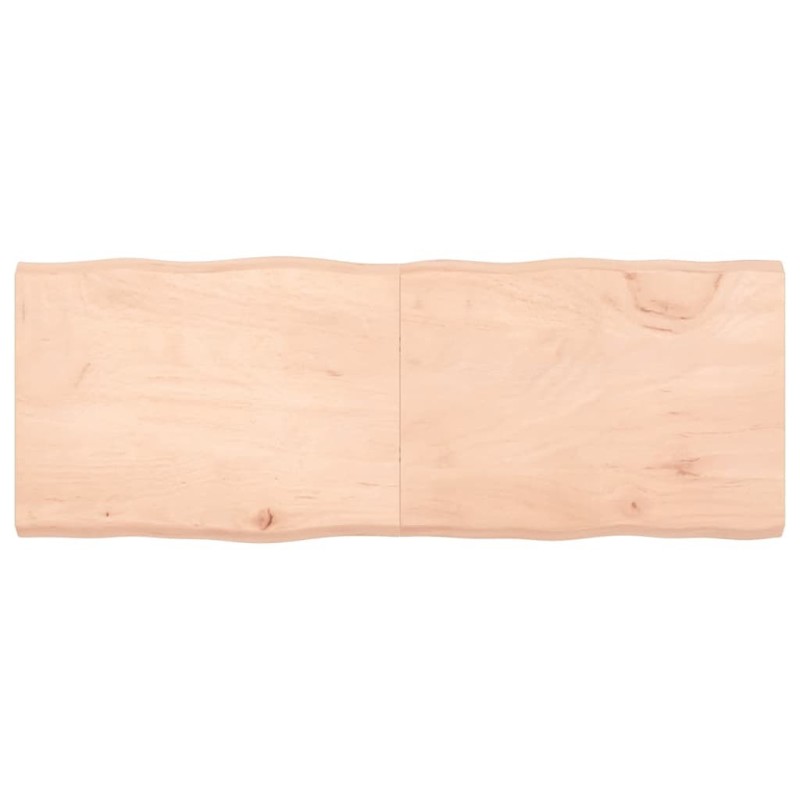 Dessus de table bois massif non traité bordure assortie 