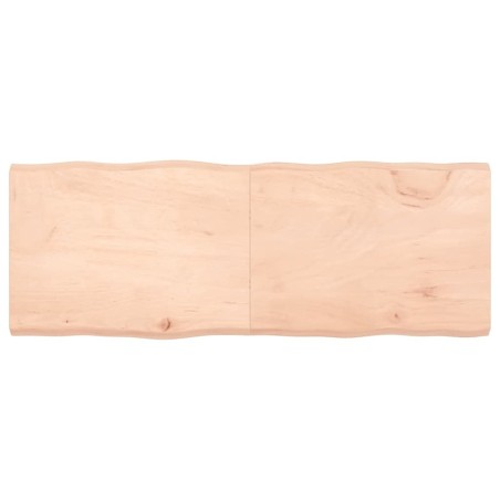 Dessus de table bois massif non traité bordure assortie 