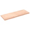 Dessus de table bois massif non traité bordure assortie 