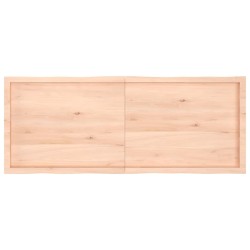 Dessus de table bois massif non traité bordure assortie 