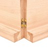 Dessus de table bois massif non traité bordure assortie 