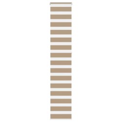 Store zèbre marron sable largeur du tissu 35,9 cm polyester 