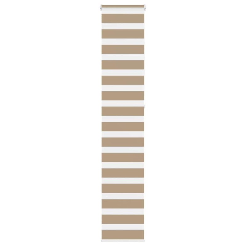 Store zèbre marron sable largeur du tissu 35,9 cm polyester 