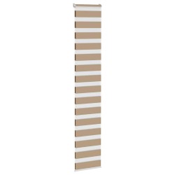 Store zèbre marron sable largeur du tissu 35,9 cm polyester 