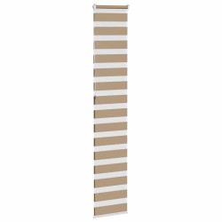Store zèbre marron sable largeur du tissu 35,9 cm polyester 