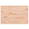 Dessus de table 60x40x1,5 cm rectangulaire bois massif de hêtre 