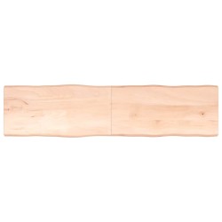 Dessus de table bois massif non traité bordure assortie 