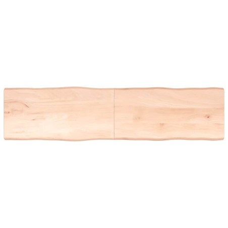 Dessus de table bois massif non traité bordure assortie 