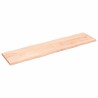 Dessus de table bois massif non traité bordure assortie 