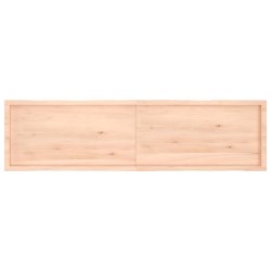 Dessus de table bois massif non traité bordure assortie 