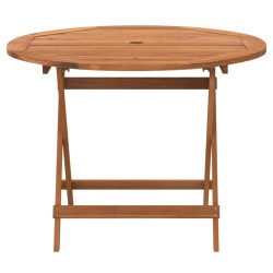 Table pliable de jardin Ø 90x75 cm Bois d'acacia solide 