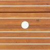 Table pliable de jardin Ø 90x75 cm Bois d'acacia solide 