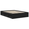 Cadre de lit sans matelas noir 140x190 cm 