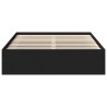 Cadre de lit sans matelas noir 140x190 cm 
