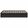 Cadre de lit sans matelas noir 140x190 cm 