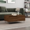Table basse Chêne marron 90x50x36,5 cm Bois d'ingénierie 