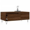 Table basse Chêne marron 90x50x36,5 cm Bois d'ingénierie 